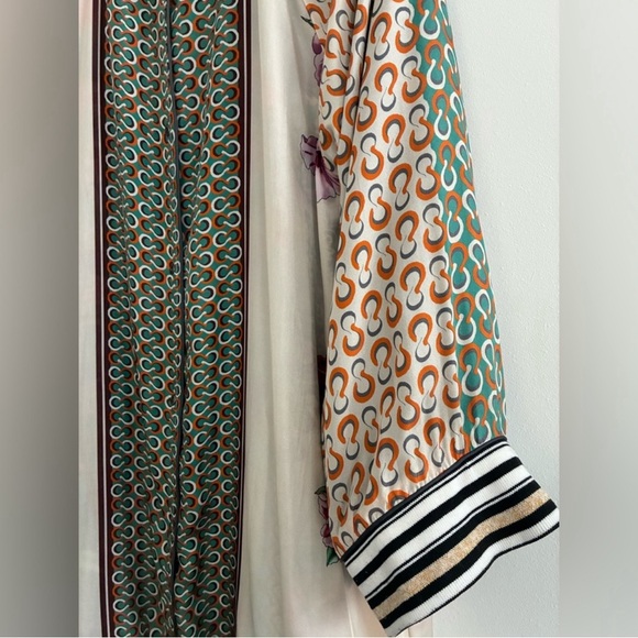 Johnny Was Reversible Silk Bomber Jacket - Picture 8 of 10